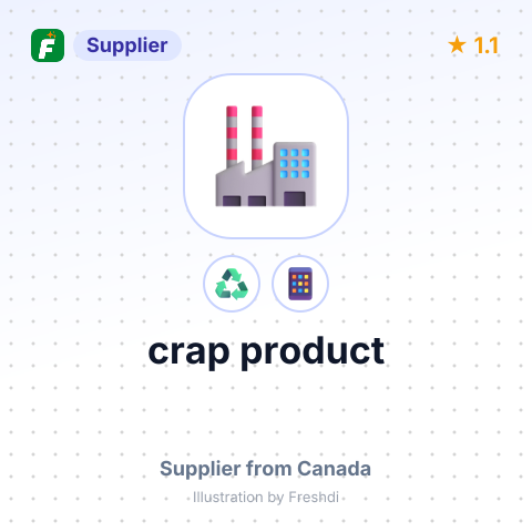 crap product – summary card, no photo uploaded yet