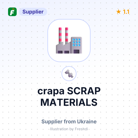 crapa SCRAP MATERIALS – summary card, no photo uploaded yet