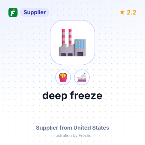 deep freeze – summary card, no photo uploaded yet