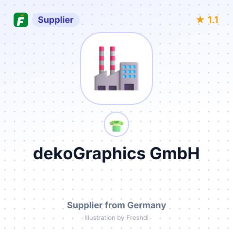 dekoGraphics GmbH – summary card, no photo uploaded yet