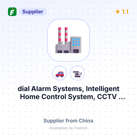 dial Alarm Systems, Intelligent Home Control System, CCTV System, DVR All Kinds Of PIR, Gas And Smoke Detector, Etc. – summary card, no photo uploaded yet