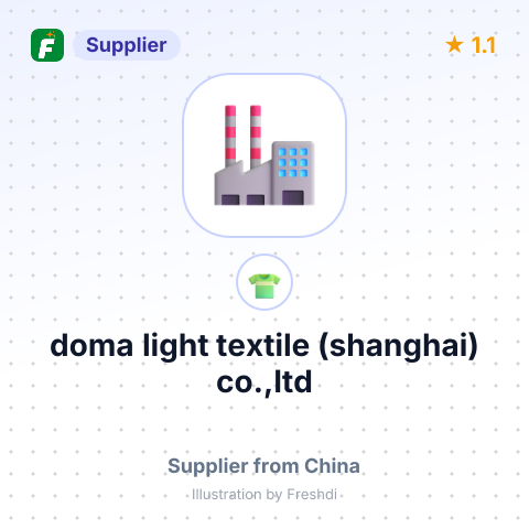 doma light textile (shanghai) co.,ltd – summary card, no photo uploaded yet