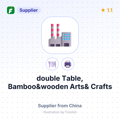 double Table, Bamboo&wooden Arts& Crafts – summary card, no photo uploaded yet
