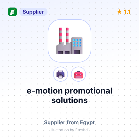 e-motion promotional solutions – summary card, no photo uploaded yet
