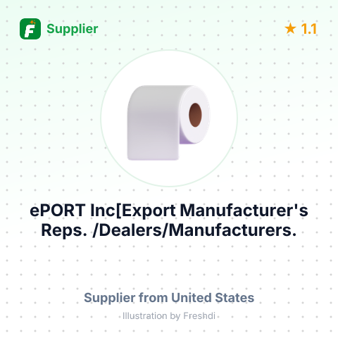 ePORT Inc[Export Manufacturer's Reps. /Dealers/Manufacturers. – summary card, no photo uploaded yet