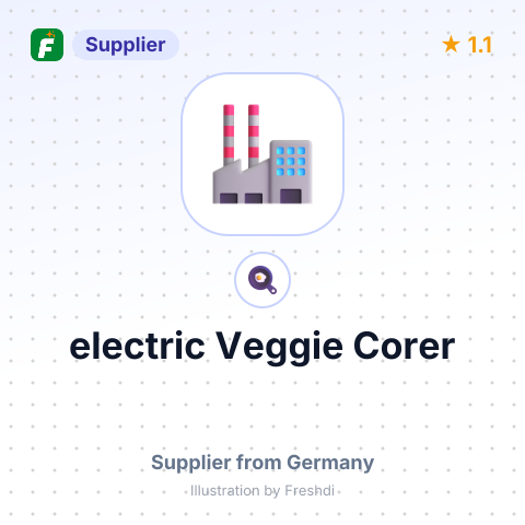 electric Veggie Corer – summary card, no photo uploaded yet