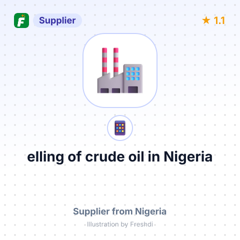 elling of crude oil in Nigeria – summary card, no photo uploaded yet