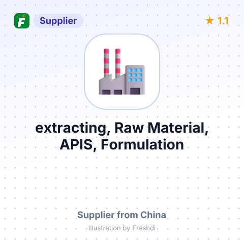 extracting, Raw Material, APIS, Formulation – summary card, no photo uploaded yet