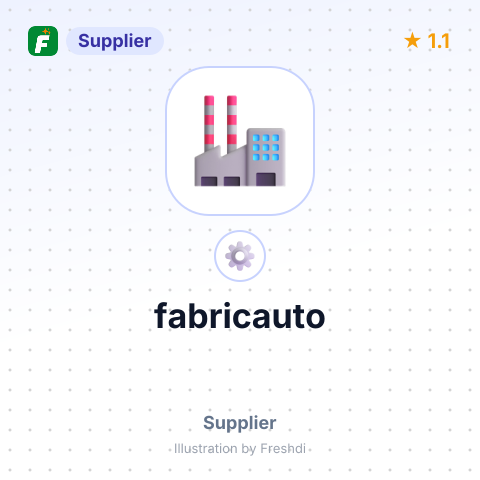 fabricauto – summary card, no photo uploaded yet