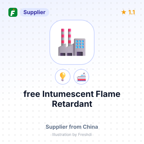 free Intumescent Flame Retardant – summary card, no photo uploaded yet
