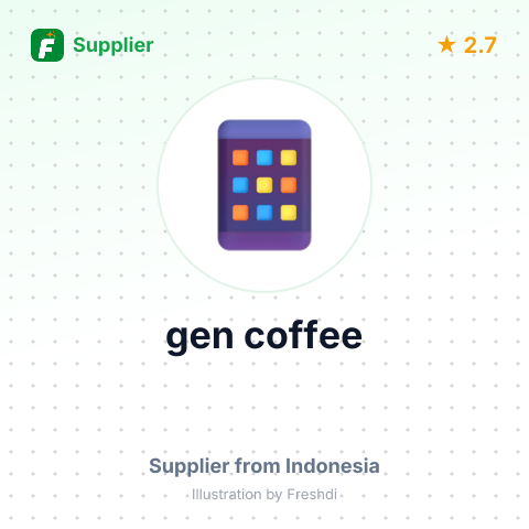 gen coffee  – summary card, no photo uploaded yet