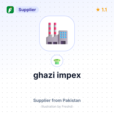 ghazi impex – summary card, no photo uploaded yet