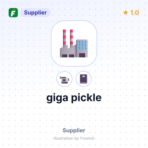 giga pickle – summary card, no photo uploaded yet
