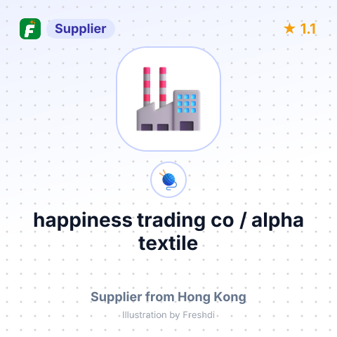 happiness trading co / alpha textile – summary card, no photo uploaded yet