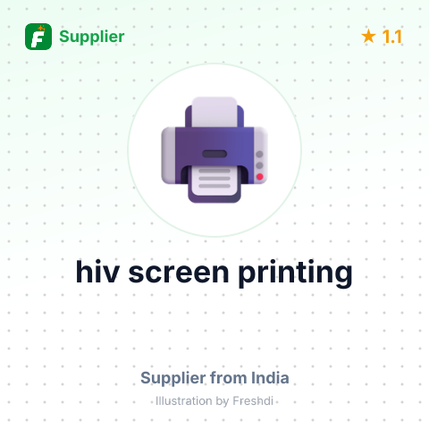 hiv screen printing – summary card, no photo uploaded yet