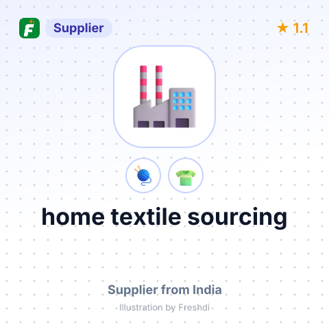 home textile sourcing – summary card, no photo uploaded yet