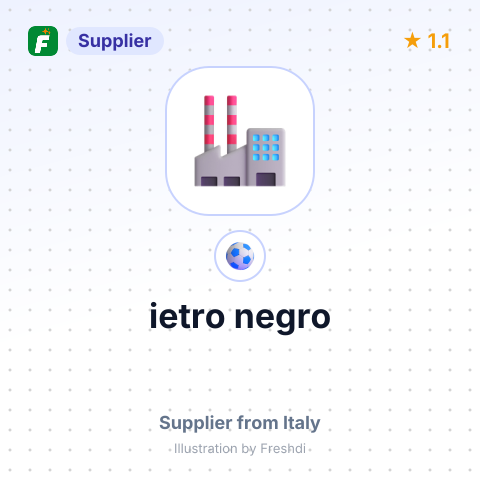 ietro negro – summary card, no photo uploaded yet