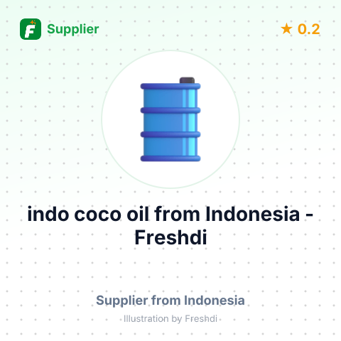 indo coco oil – summary card, no photo uploaded yet
