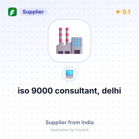 iso 9000 consultant, delhi – summary card, no photo uploaded yet
