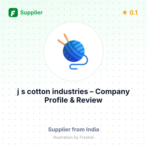 j s cotton industries – summary card, no photo uploaded yet
