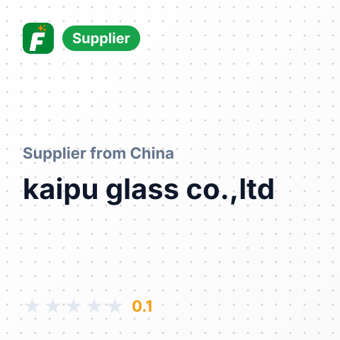 kaipu glass co.,ltd – summary card, no photo uploaded yet