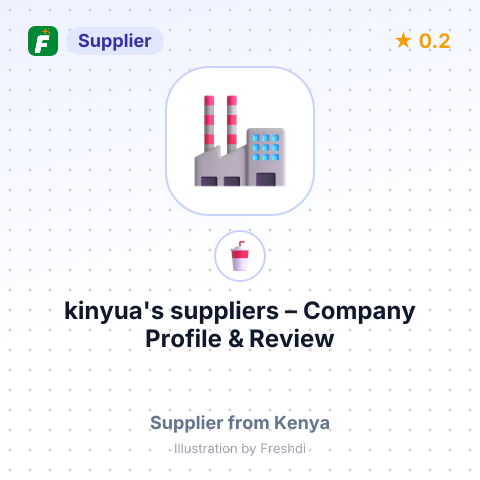 kinyua's suppliers – summary card, no photo uploaded yet