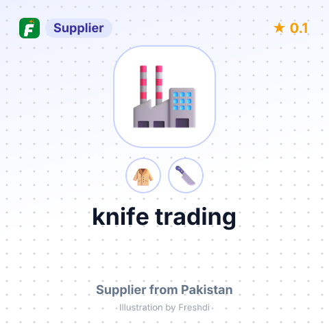 knife trading – summary card, no photo uploaded yet