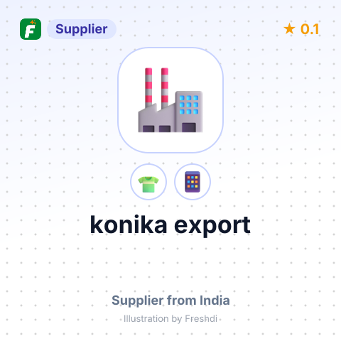 konika export – summary card, no photo uploaded yet