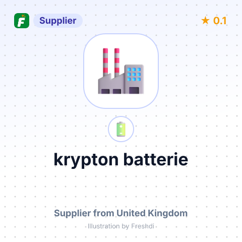 krypton batterie – summary card, no photo uploaded yet