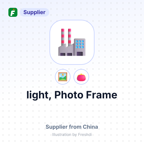 light, Photo Frame – summary card, no photo uploaded yet