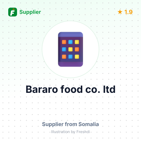 Bararo food co. ltd – summary card, no photo uploaded yet