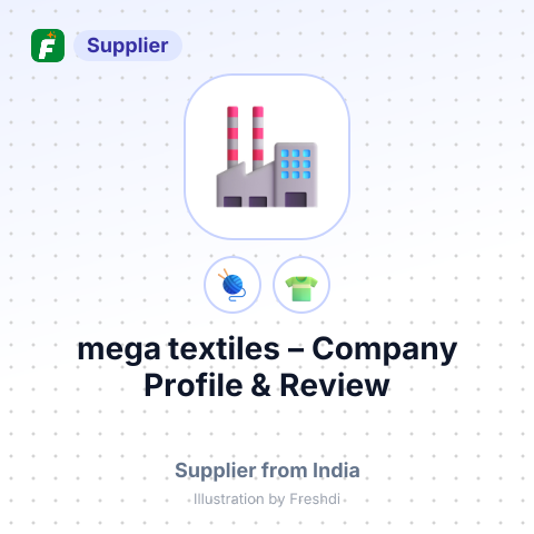 mega textiles – summary card, no photo uploaded yet