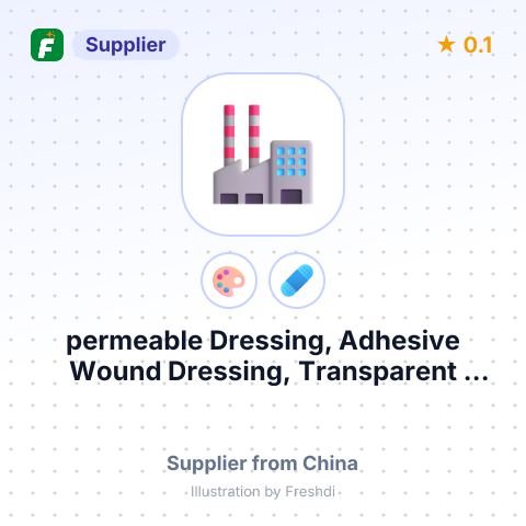 permeable Dressing, Adhesive Wound Dressing, Transparent Island Dressing, Surgical Incision Film, Bandage – summary card, no photo uploaded yet