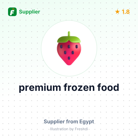 premium frozen food – summary card, no photo uploaded yet