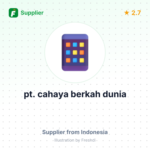 pt. cahaya berkah dunia – summary card, no photo uploaded yet