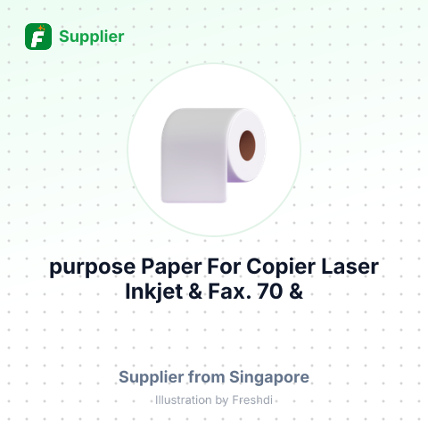purpose Paper For Copier, Laser, Inkjet & Fax. 70 & 80gsm – summary card, no photo uploaded yet