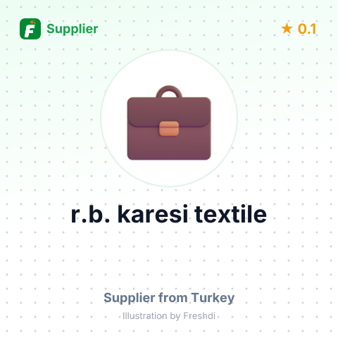 r.b. karesi textile – summary card, no photo uploaded yet