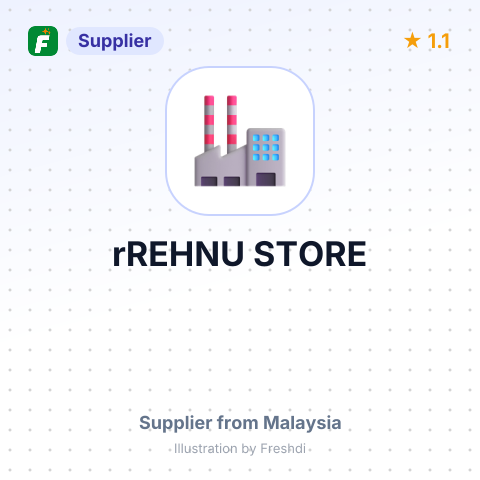 rREHNU STORE – summary card, no photo uploaded yet