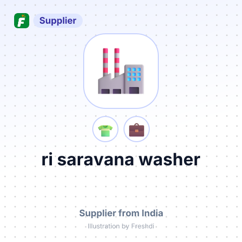 ri saravana washer – summary card, no photo uploaded yet