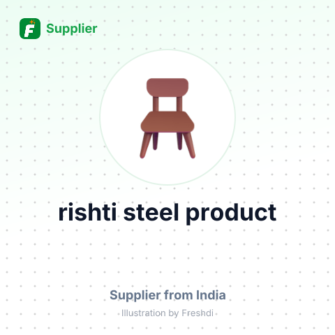 rishti steel product – summary card, no photo uploaded yet