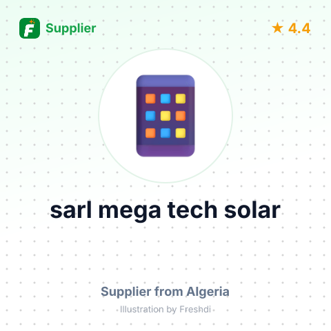 sarl mega tech solar – summary card, no photo uploaded yet
