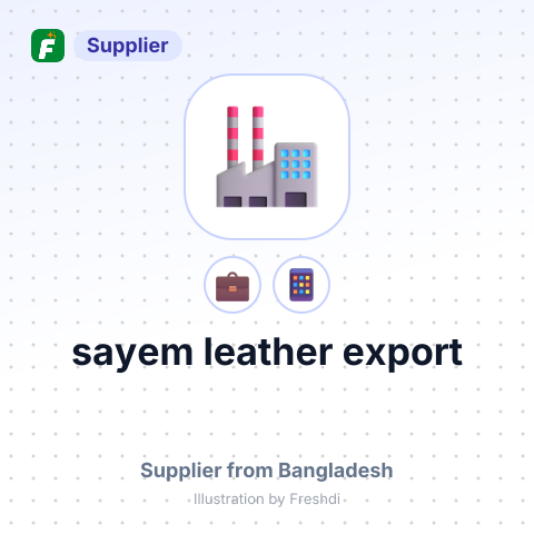 sayem leather export – summary card, no photo uploaded yet