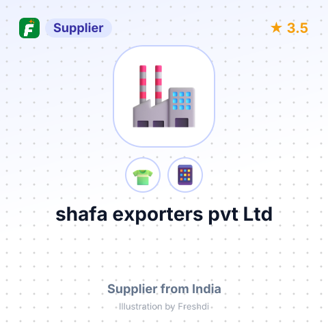 shafa exporters pvt Ltd – summary card, no photo uploaded yet