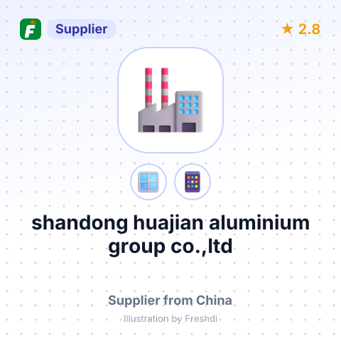 shandong huajian aluminium group co.,ltd – summary card, no photo uploaded yet