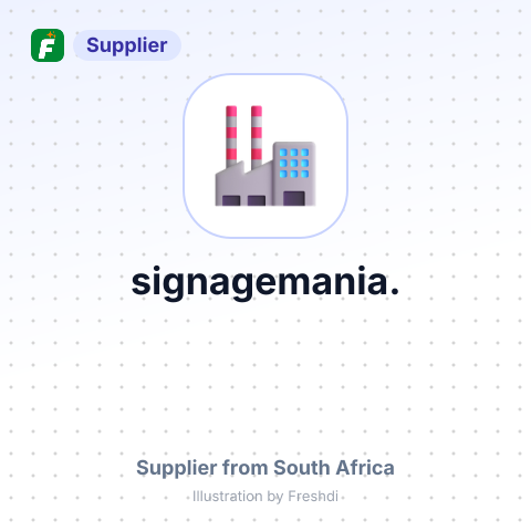 signagemania. – summary card, no photo uploaded yet