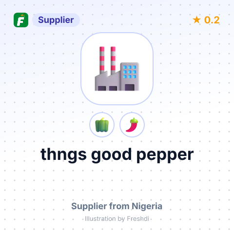 thngs good pepper – summary card, no photo uploaded yet