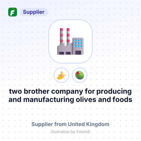 two brother company for producing and manufacturing olives and foods – summary card, no photo uploaded yet