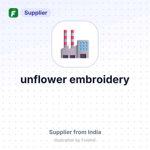 unflower embroidery – summary card, no photo uploaded yet