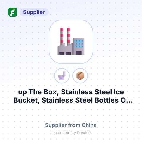 up The Box, Stainless Steel Ice Bucket, Stainless Steel Bottles Of Seasoning – summary card, no photo uploaded yet