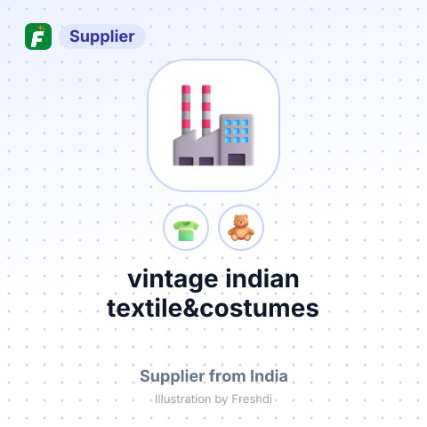 vintage indian textile&costumes – summary card, no photo uploaded yet